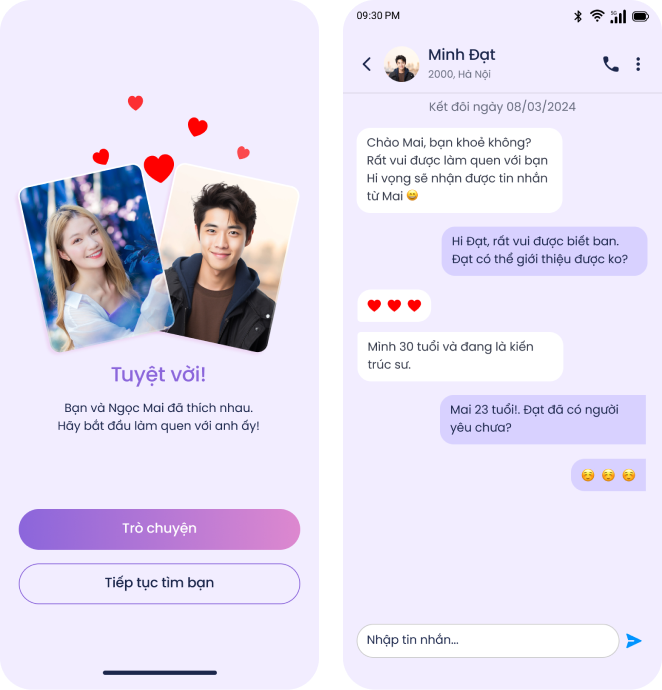 Ứng dụng hẹn hò online - 1love