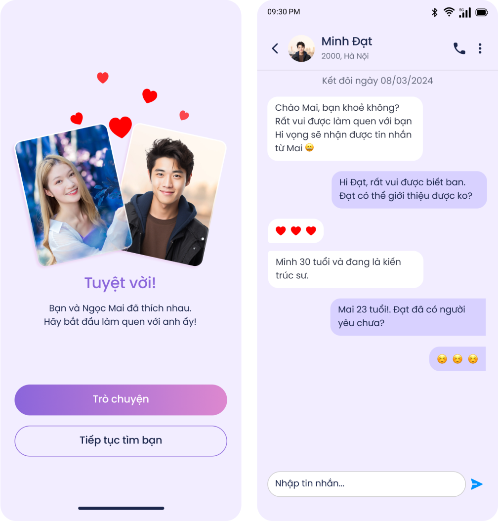 Ứng dụng hẹn hò online - 1love