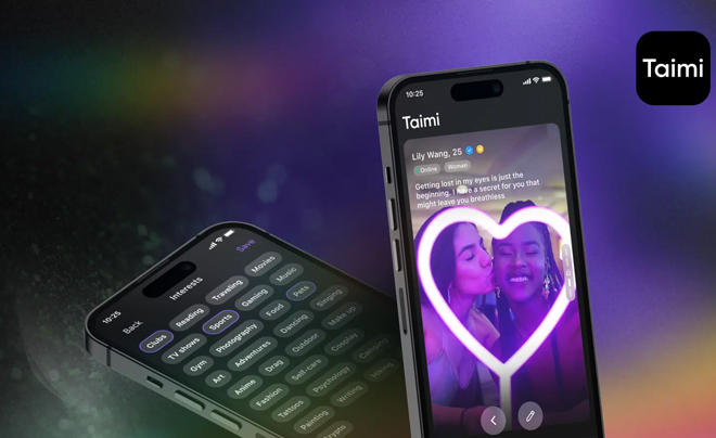 Taimi – Hẹn hò & mạng xã hội đa dạng nhất cho LGBT+